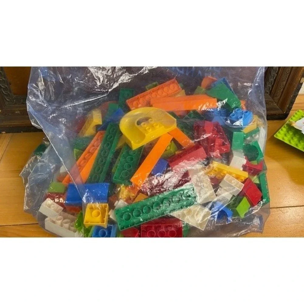 Slide Funny Blocks Marble Run Building Bricks Set with Baseplates Bulk Lot